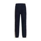 Blaue Baumwoll-Jogginghose