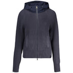 Blu Polyester Women Cardigan
