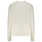 White Cotton Women Sweatshirt