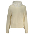 Weiße Damen-Strickjacke aus Polyester