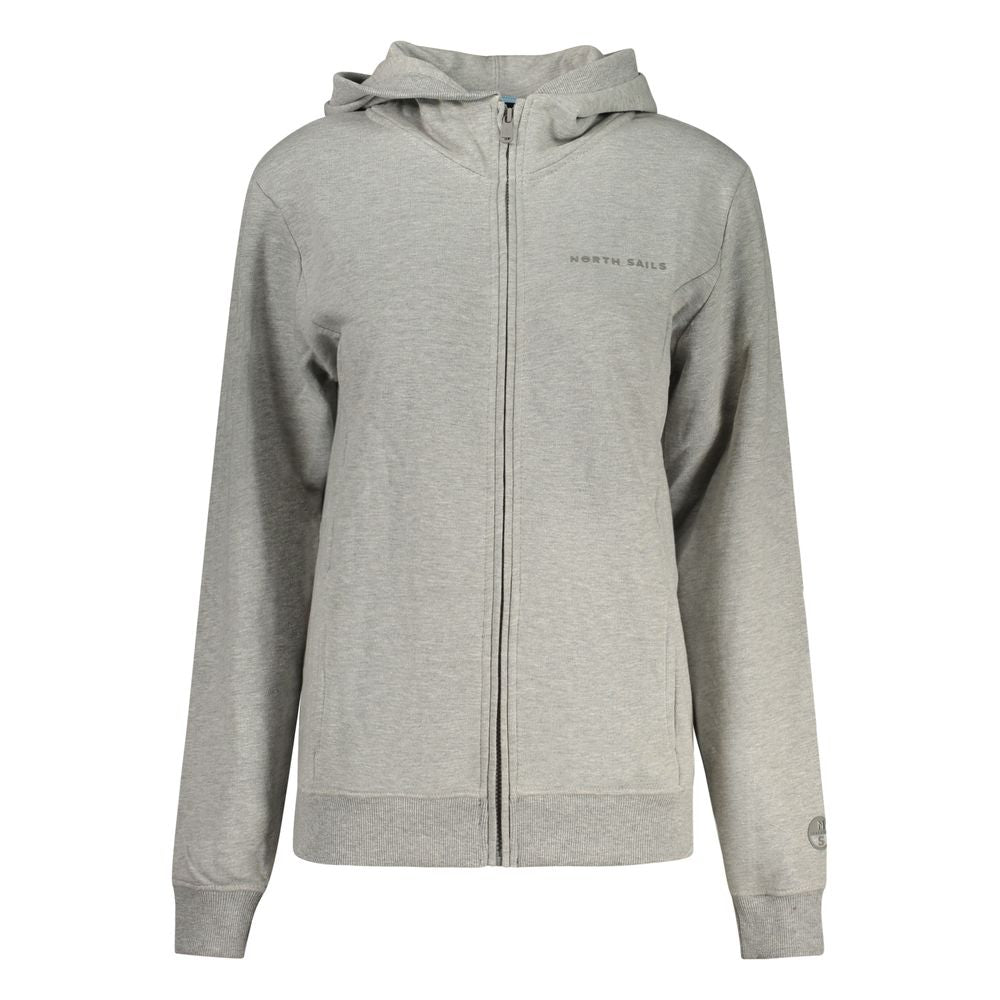 Damen-Kapuzenpullover Grau Cotton
