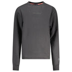 Black Cotton Women Sweatshirt