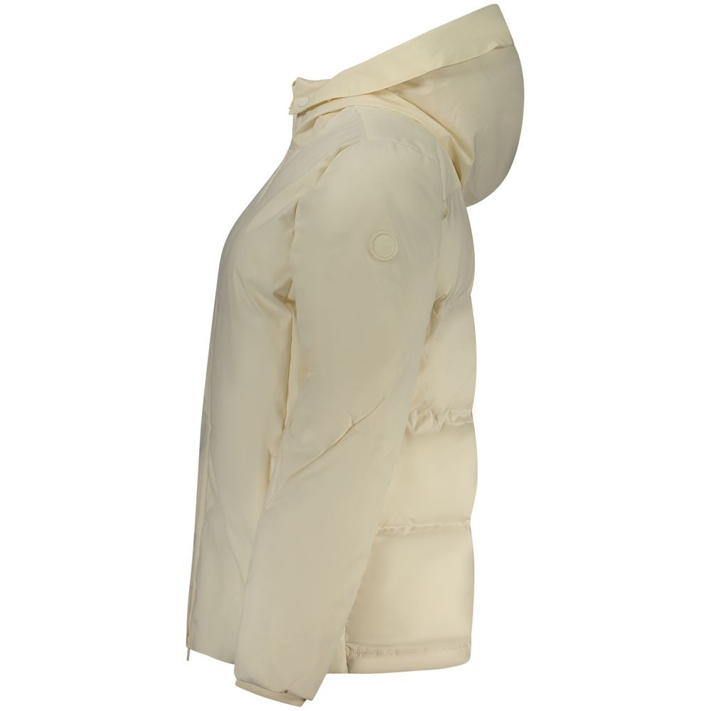 Weiße Damenjacke aus Polyester
