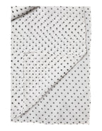Weißer Polyester-Schal mit Tupfen