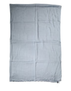 Light Blue Cashmere Knitted Shawl