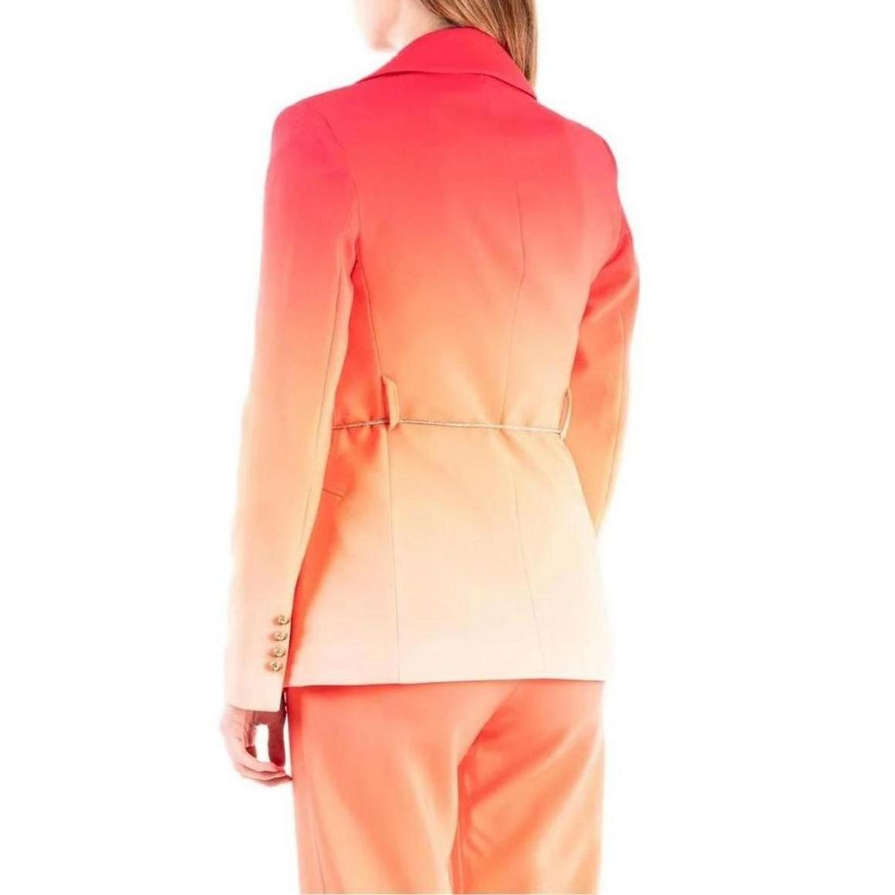 Oranger Polyester-Blazer