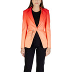Oranger Polyester-Blazer