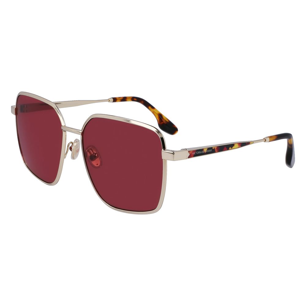 Sonnenbrille mit goldfarbenem Metallgestell