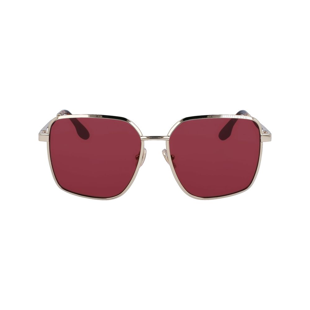 Sonnenbrille mit goldfarbenem Metallgestell