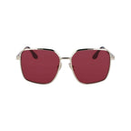 Sonnenbrille mit goldfarbenem Metallgestell