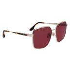 Sonnenbrille mit goldfarbenem Metallgestell