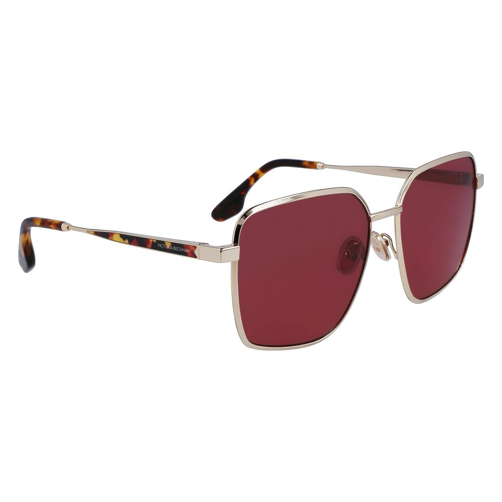 Sonnenbrille mit goldfarbenem Metallgestell