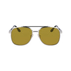 Graue Metallsonnenbrille