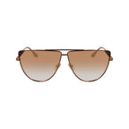 Brown Metal Sunglasses