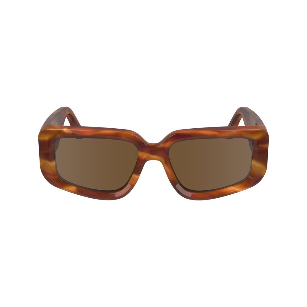 Sonnenbrille aus braunem Acetat