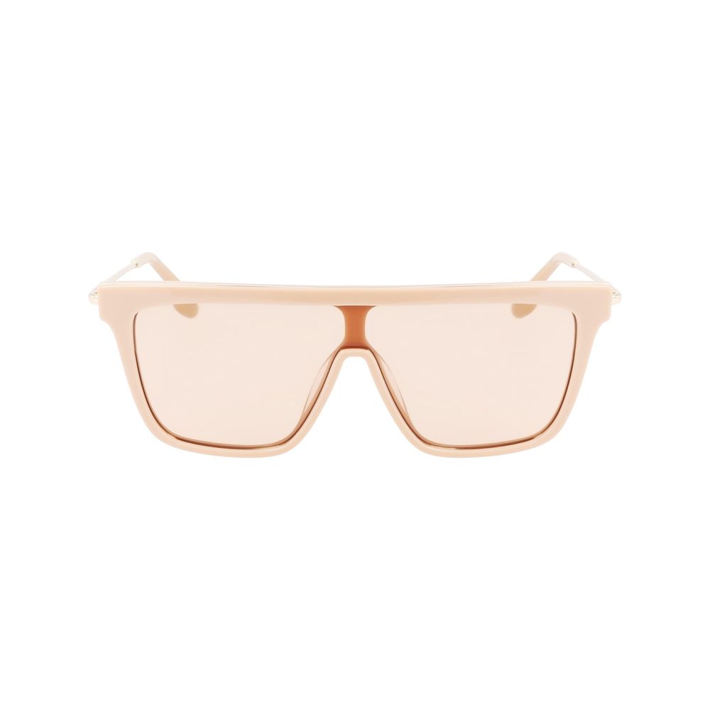 Beige Azetat-Sonnenbrille
