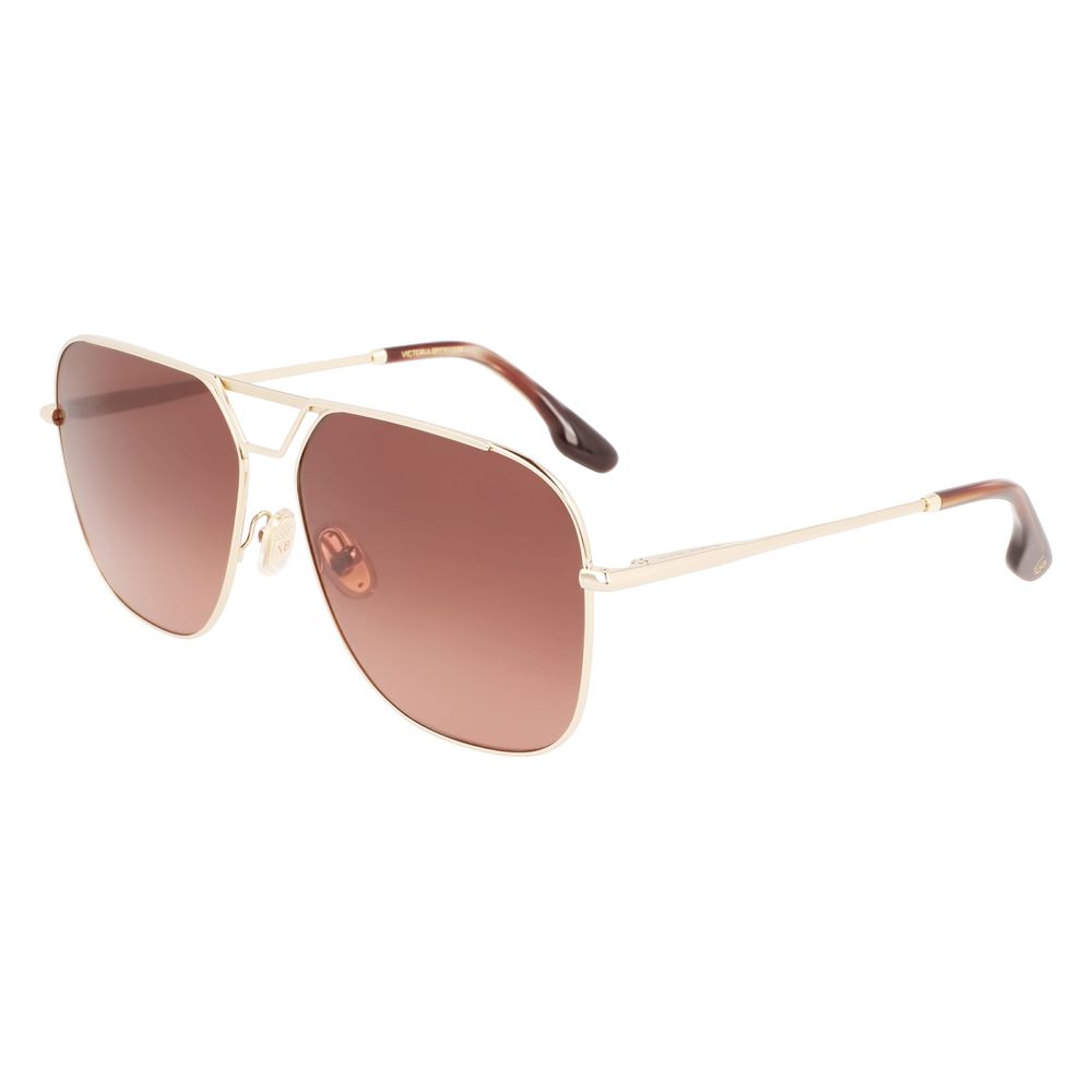 Sonnenbrille mit goldfarbenem Metallgestell