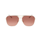 Sonnenbrille mit goldfarbenem Metallgestell