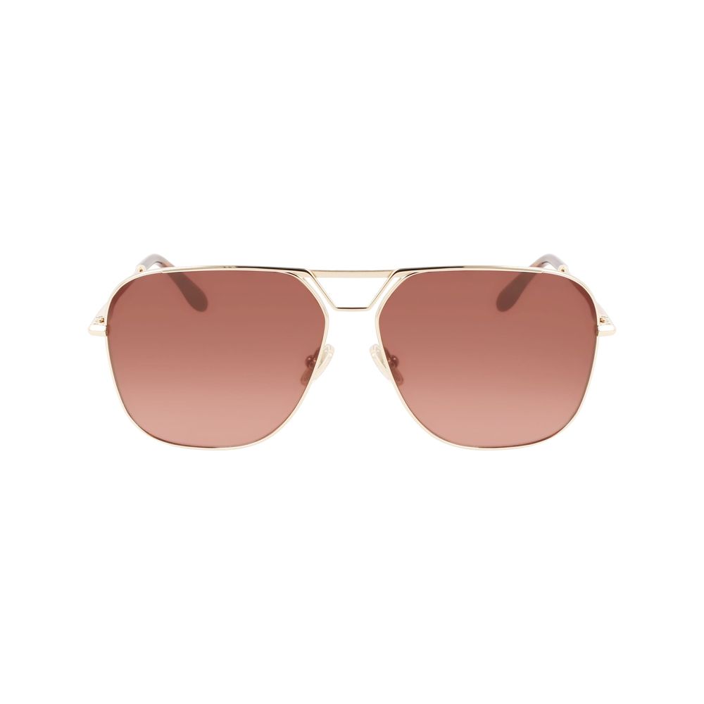 Sonnenbrille mit goldfarbenem Metallgestell