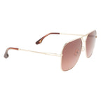 Sonnenbrille mit goldfarbenem Metallgestell