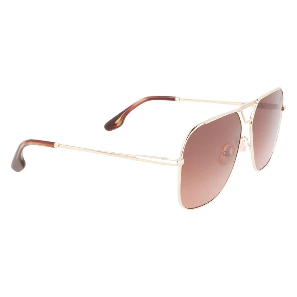 Sonnenbrille mit goldfarbenem Metallgestell