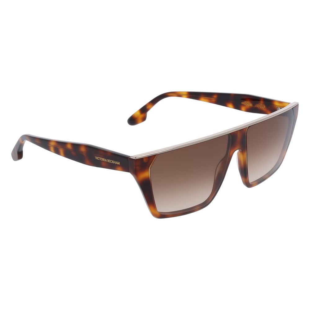 Sonnenbrille aus braunem Azetat