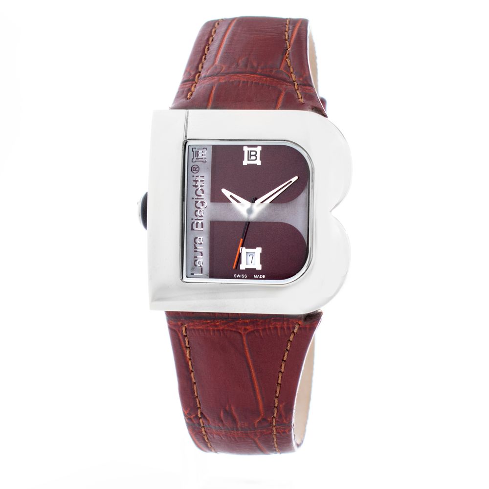 Braune Lederarmbanduhr