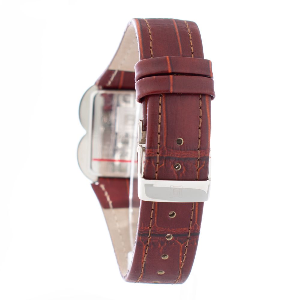 Braune Lederarmbanduhr