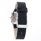 Black Leather Dress Watch