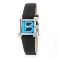 Black Leather Dress Watch