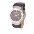 Braune Leder-Dresswatch