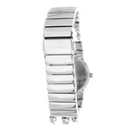 Silberne Edelstahl-Armbanduhr