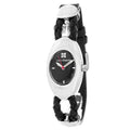 Black Leather Dress Watch