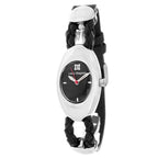 Black Leather Dress Watch