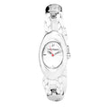 White Leather Dress Watch