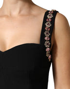 Black Embellished Sheath Mermaid Gown Dress
