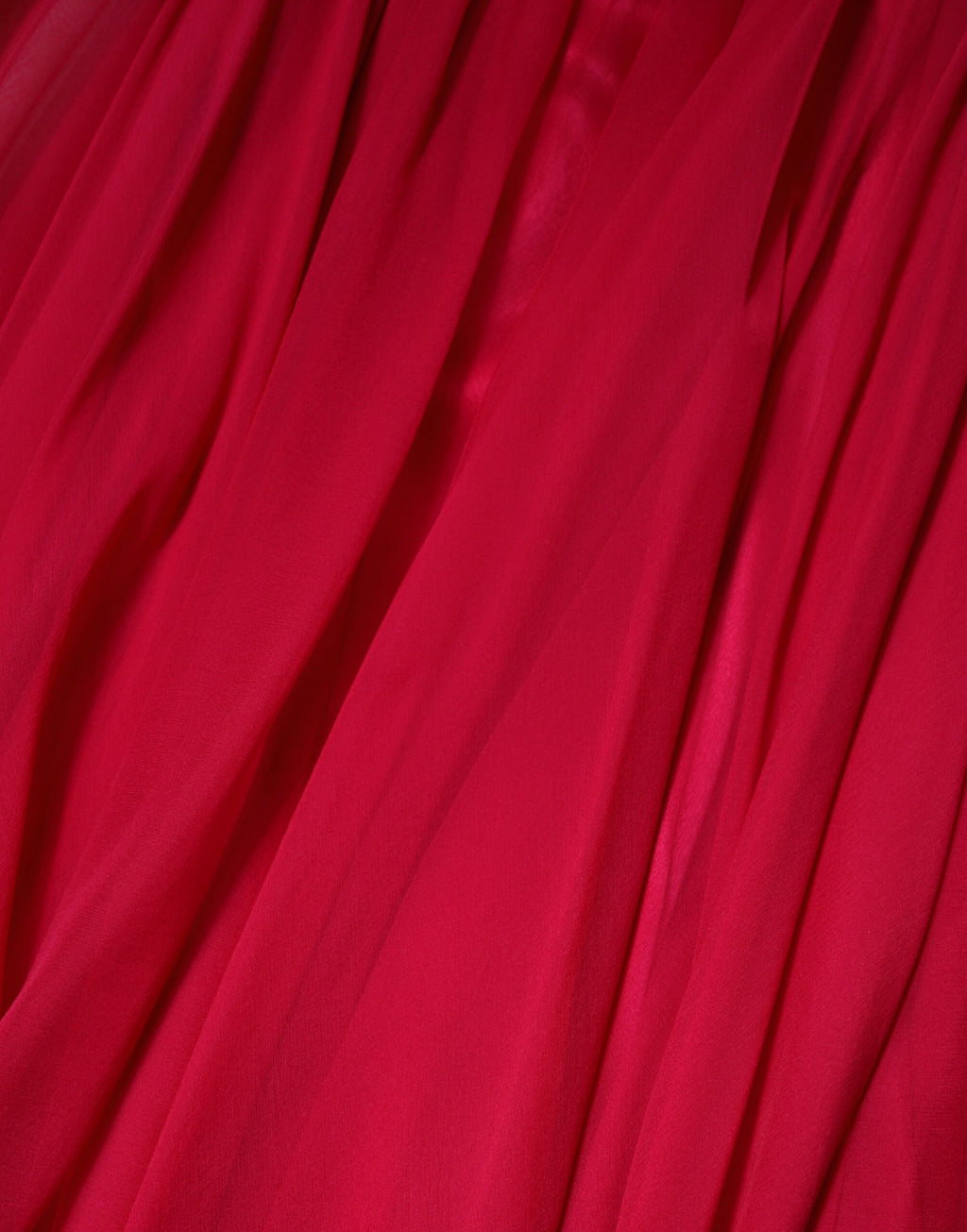 Rosa Seiden-Midi-A-Linien-Kleid mit Verzierungen