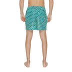 Bicolor Polyester Swim Shorts