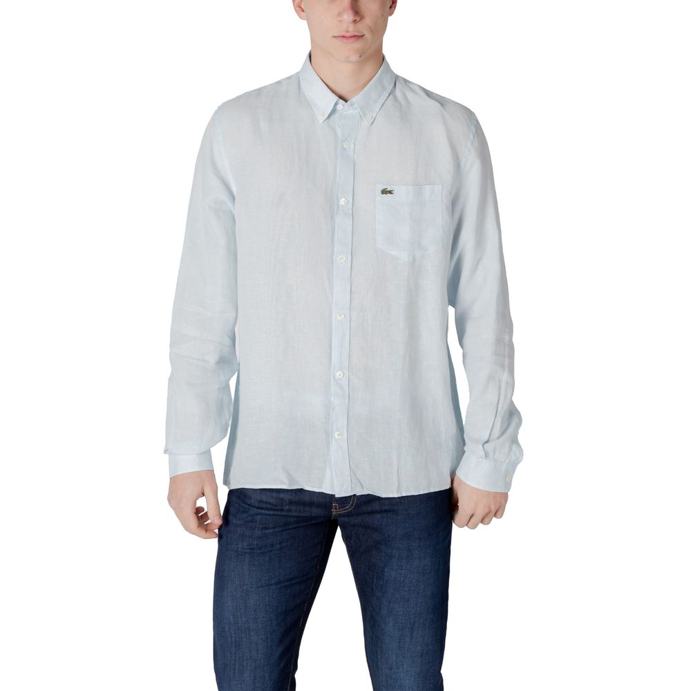 Camicia in lino blu