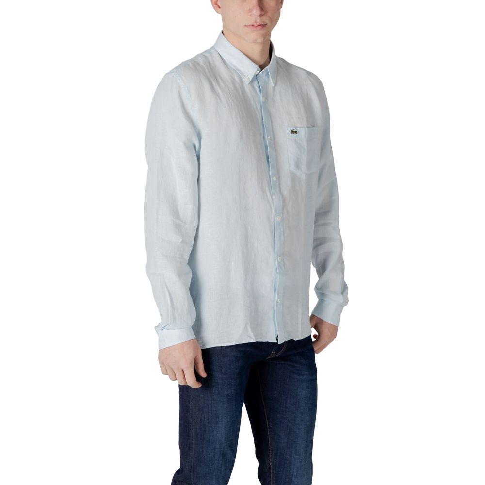 Camicia in lino blu