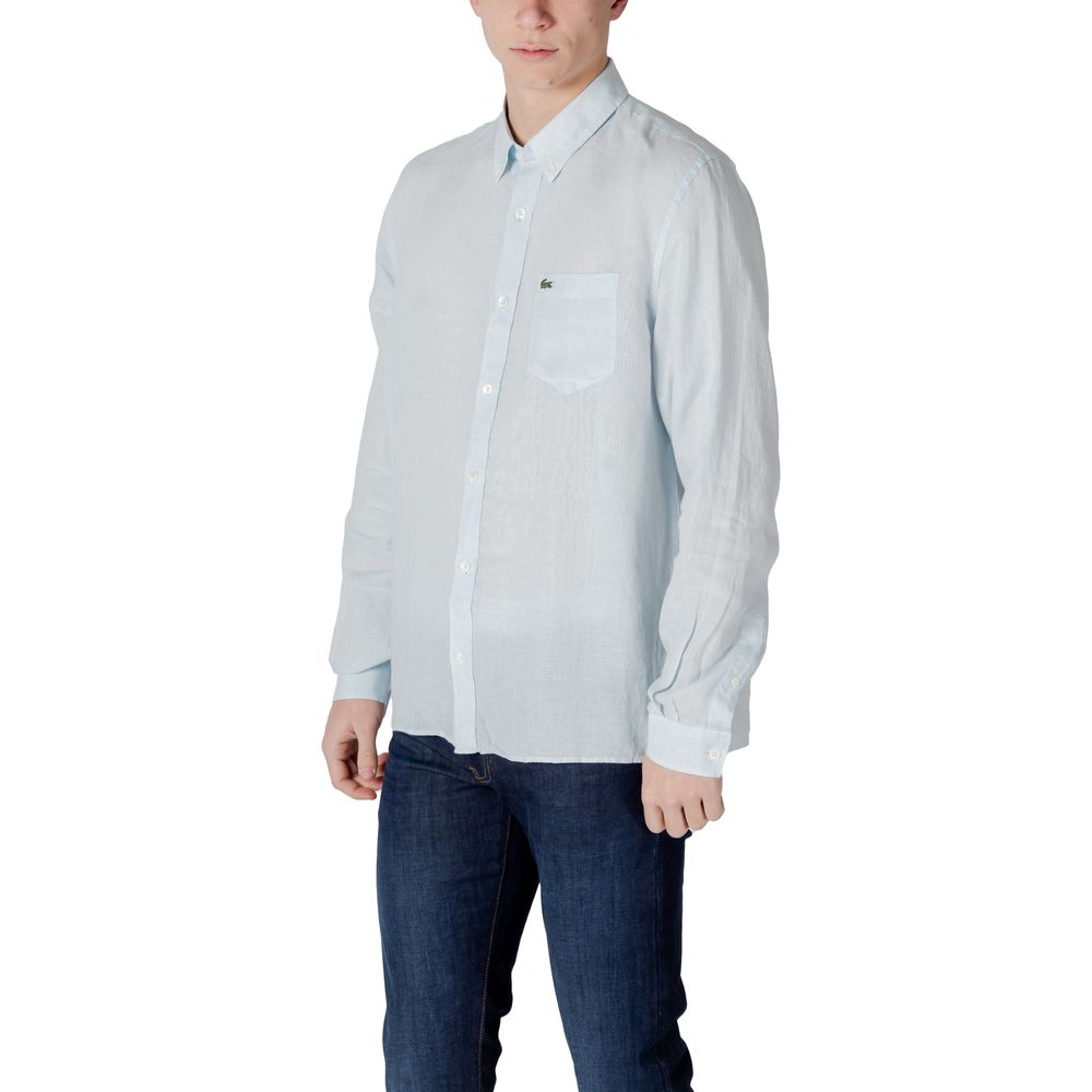 Camicia in lino blu