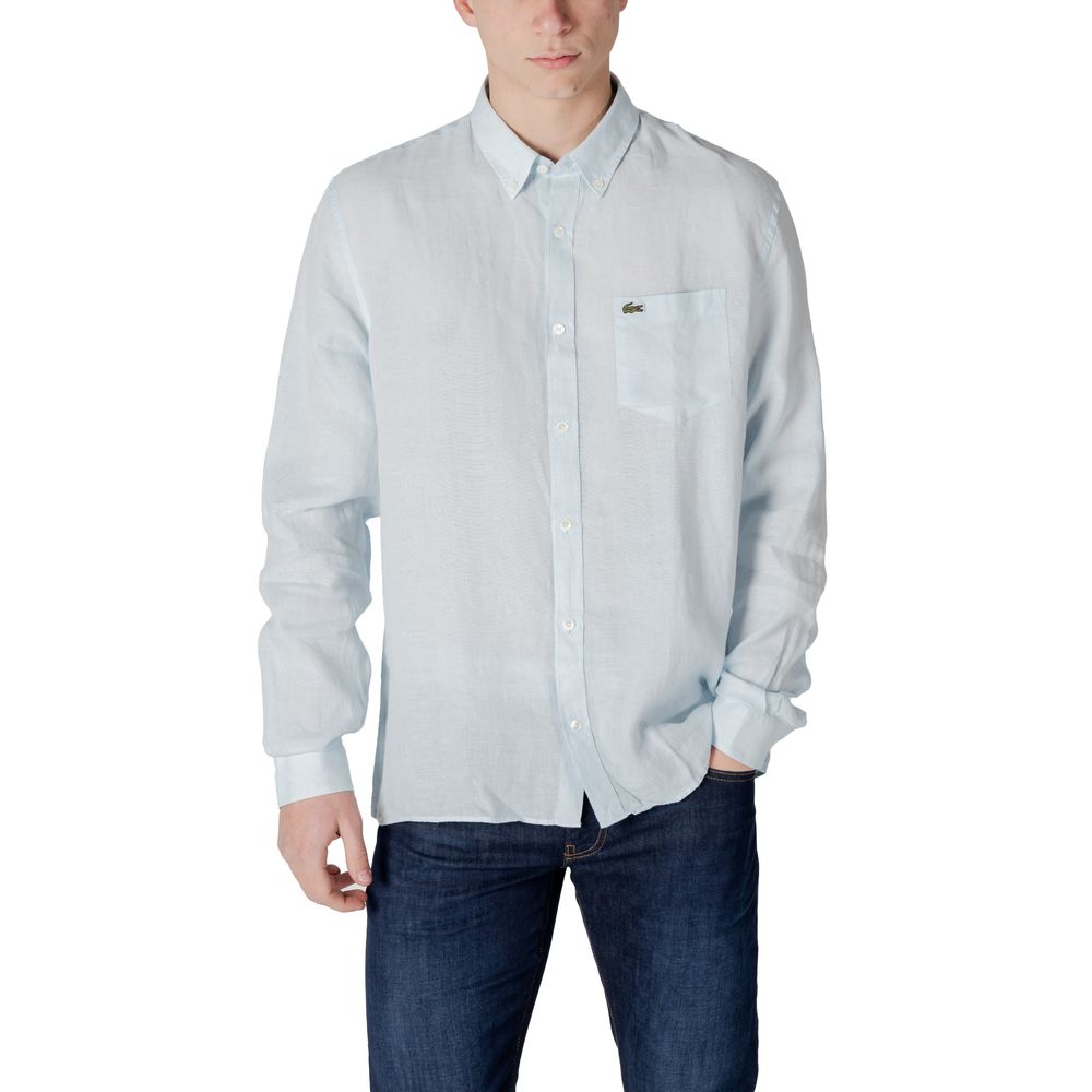 Camicia in lino blu