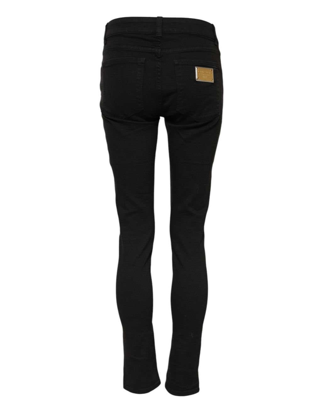 Schwarze, lässige Skinny Jeans aus Baumwolle