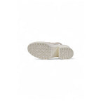 Beige Wildleder-Pumps mit hohem Absatz