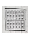White Crown Cotton Men's Square Foulard Scarf