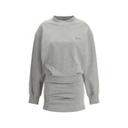 Gray Cotton Casual Dress