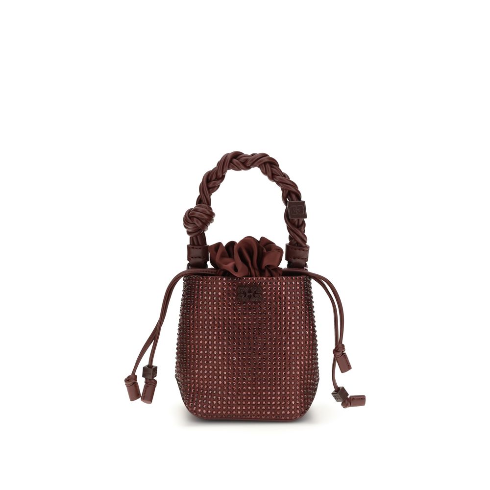 Bordeaux Handtasche aus recyceltem Polyester