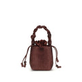 Bordeaux Handtasche aus recyceltem Polyester
