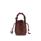 Bordeaux Handtasche aus recyceltem Polyester