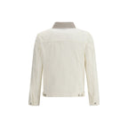 White Cotton Denim Jacket